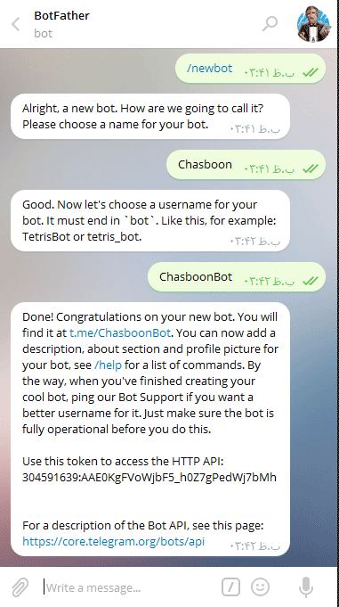 Create-Telegram-Bot